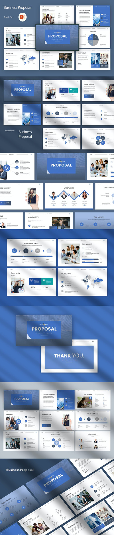 商业创意提案PPT模版 (PPTX)