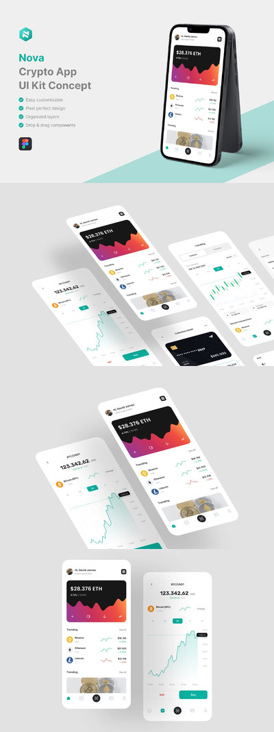 加密应用 App UI Kit (FIG)