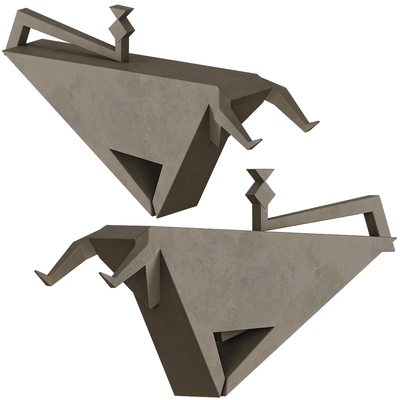 Harutyun Karapetyan金属公牛雕像 摆件装饰品3D模型（OBJ,FBX,MAX）