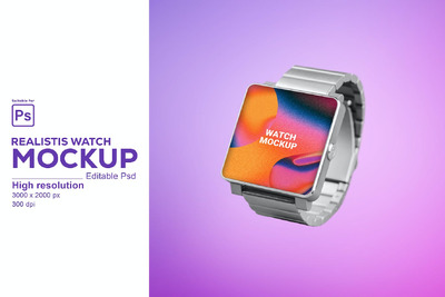 手表样机 (JPG,PDF,PSD)