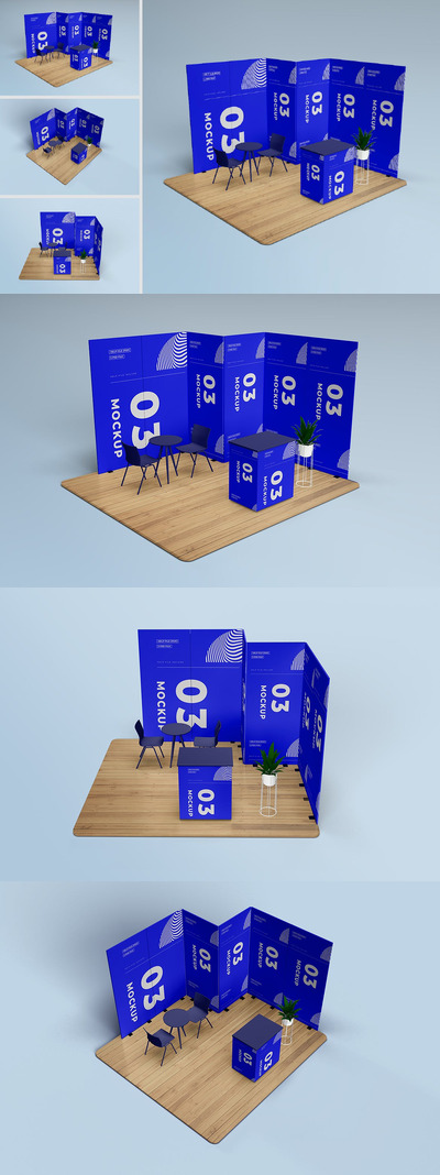 展览摊位样机 (PSD)