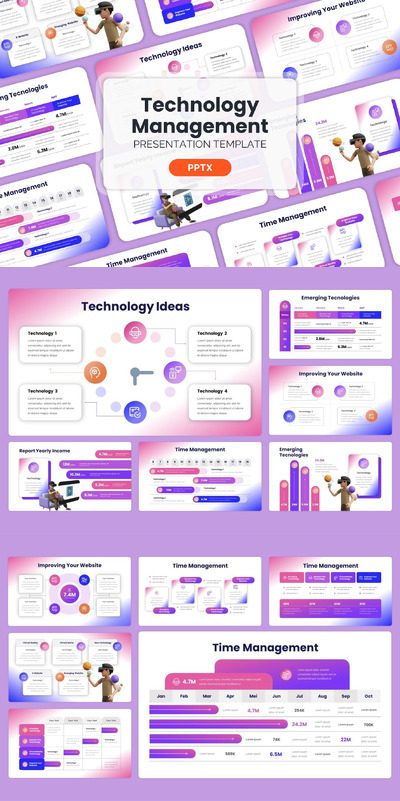 技术管理 - PPT模版 (PPTX)