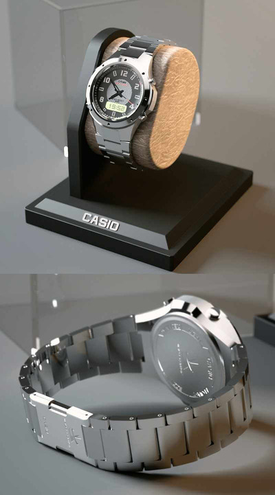 CASIO手表3D模型（FBX,MAX）
