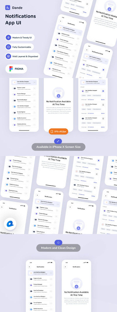 通知应用App UI Kit (FIG)