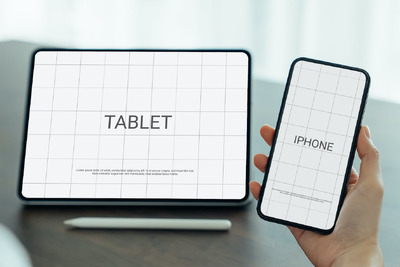 Ipad 和 Iphone 模型 (PSD,JPG)