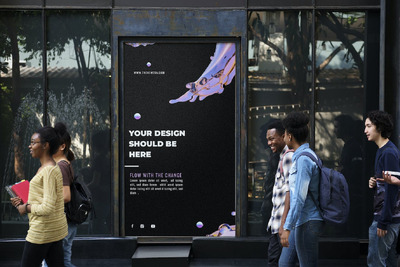 街头广告牌样机 (PSD,JPG)