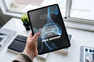 iPad 平板电脑模型 (PSD,JPG)