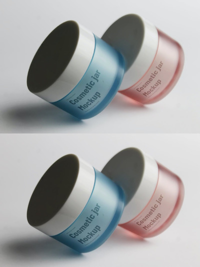 化妆品罐模型 V.2 (PSD)