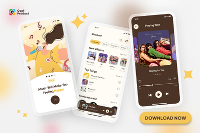 音乐流应用 App UI Kit (FIG)