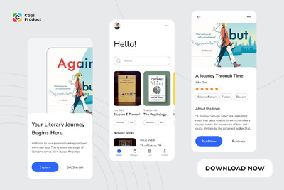图书阅读应用 App UI Kit (FIG)