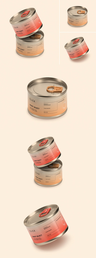 食品罐头样机 (PSD)