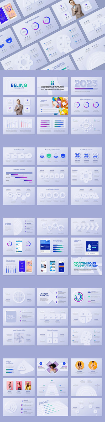 彩丰富且易于定制PPT模版 (PPTX)