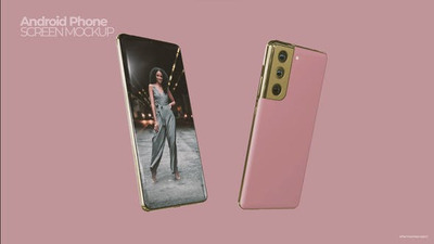 Android 屏幕手机样机AE模版 (aep)