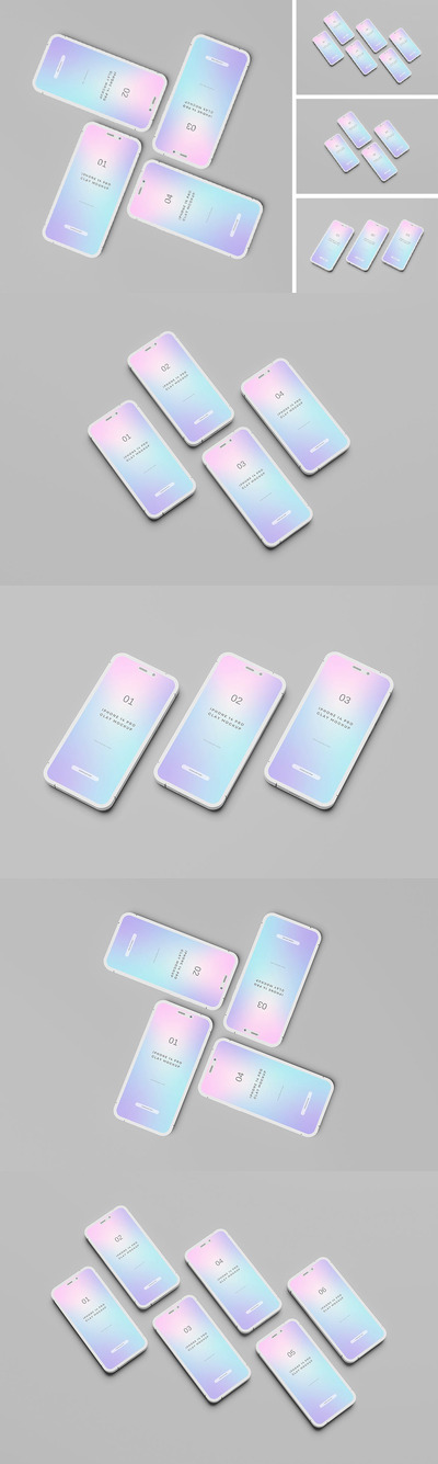 iPhone 14 Pro 粘土样机 (PSD,PDF)