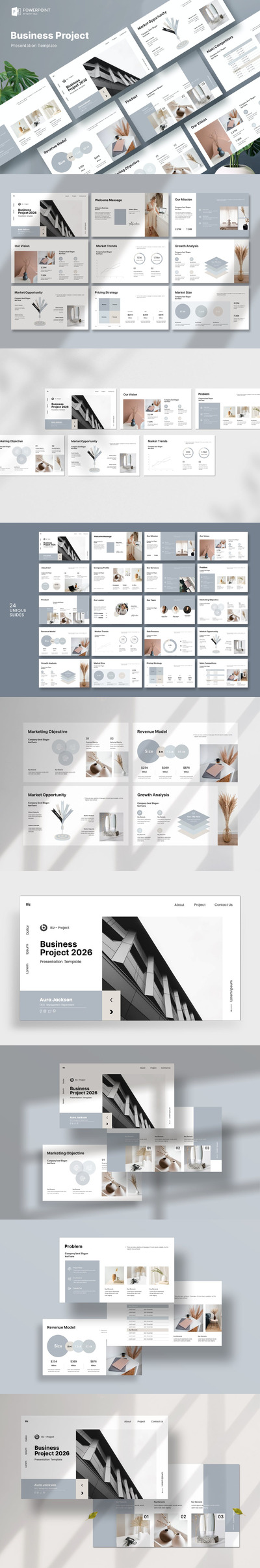 商业项目演示模板PPT模版 (PPTX)