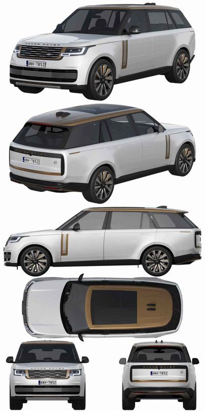 2022路虎揽胜Land Rover Range Rover SV LWB Serenity SUV汽车3D模型（OBJ,FBX,MAX）