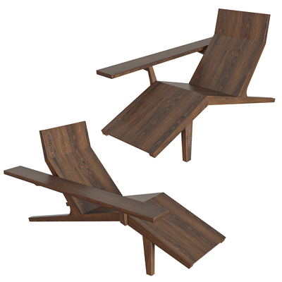 Moooi Liberty木质休闲躺椅3D模型（OBJ,FBX,MAX）