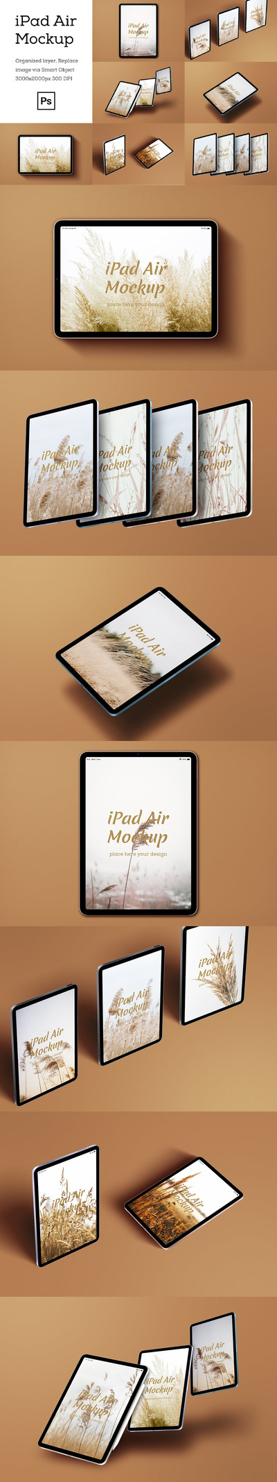 iPad 空气模型 (PSD)