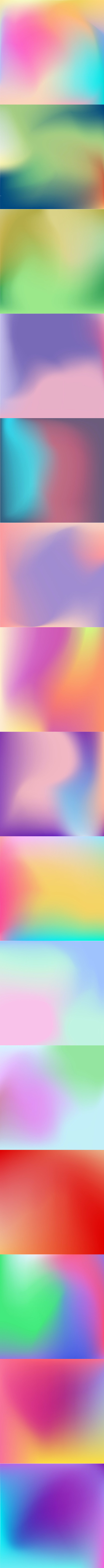 15 种渐变背景 (AI,PNG)