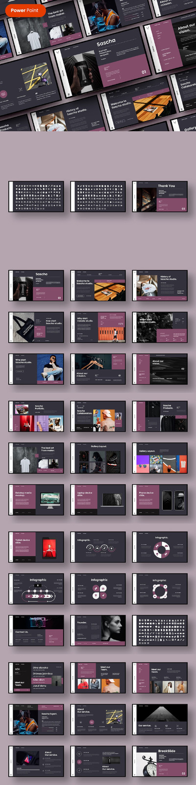 商业介绍 PPT模版 (PPTX)