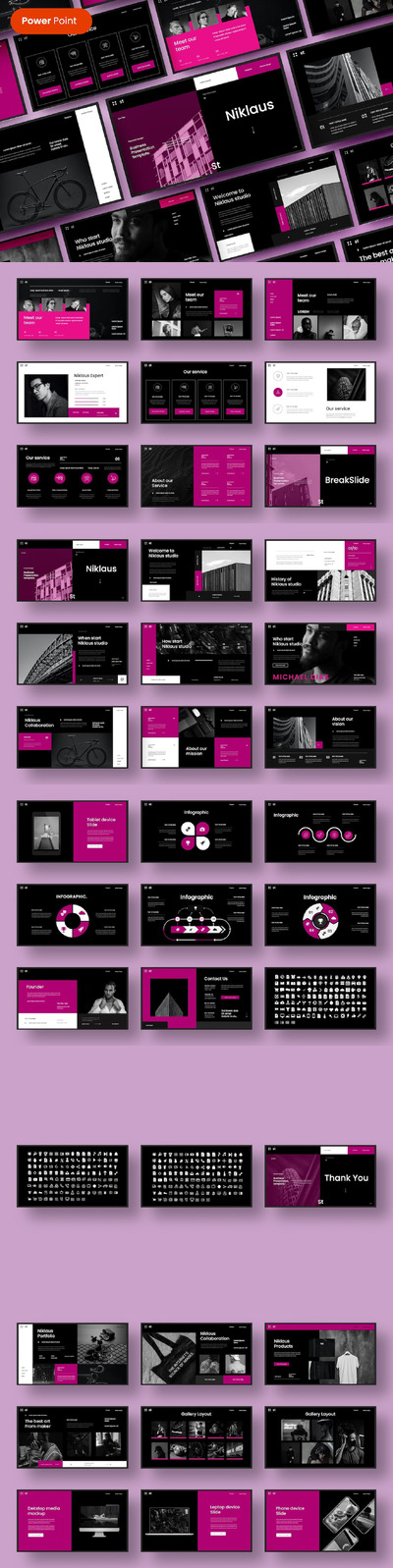 商业项目展示PPT模版 (PPTX)