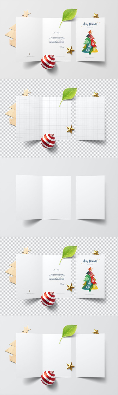 圣诞贺卡样机 (PSD)