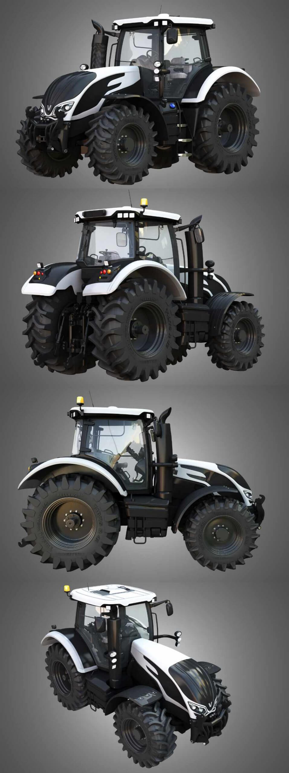 S394系列拖拉机3D模型（OBJ,FBX,MAX）