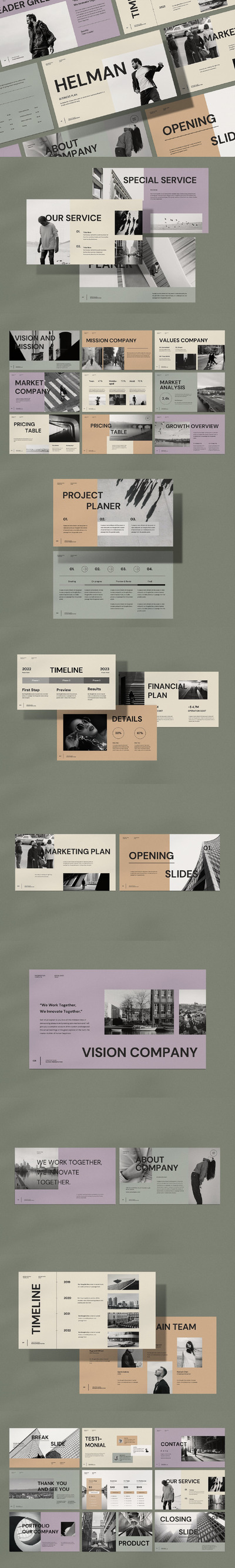 赫尔曼商业计划 PPT模版 (PDF,PPTX)