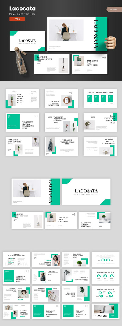 极简主义设计PPT模版 (PPTX)