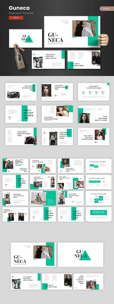 极简主义业务介绍PPT模版 (PPTX)