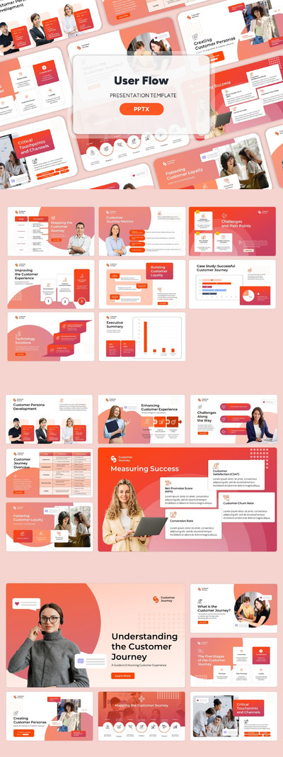 用户流程PPT模版 (PPTX)