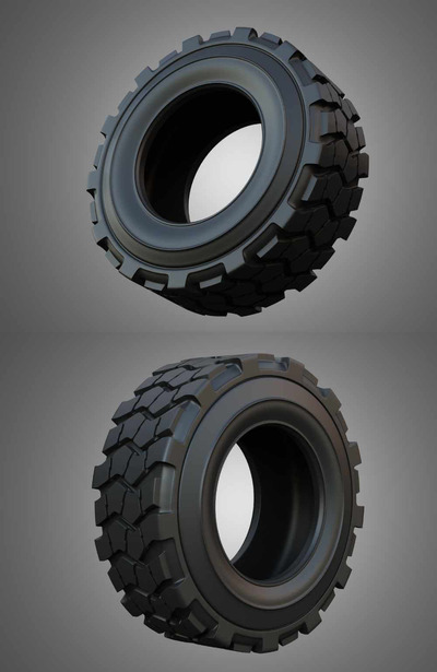 拖拉机轮胎3D模型（OBJ,FBX,MAX）