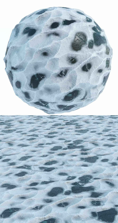 冰雪地3D模型（OBJ,MAX）