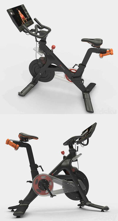 Peloton Bike动感单车 健身车 室内健身器材3D模型（FBX,MAX）