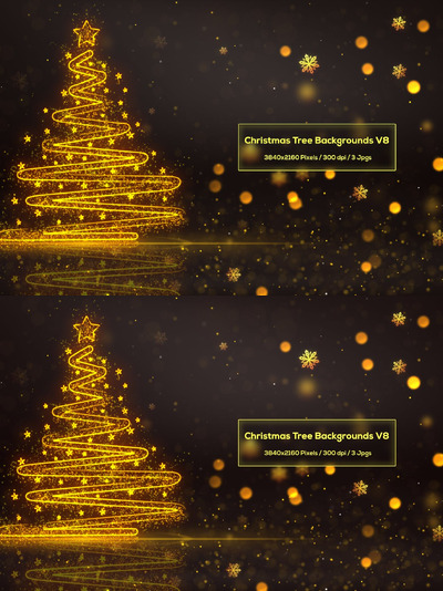 圣诞树背景 V8 (JPG)