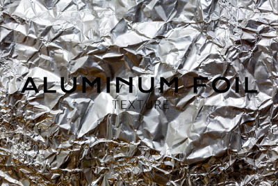 皱巴巴的铝箔纹理 (JPG)