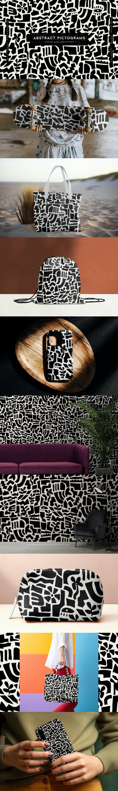 抽象象形图 (AI,EPS,JPG,SVG)