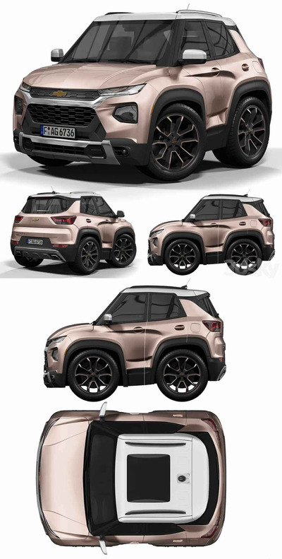 雪佛兰Chevrolet玩具车3D模型（OBJ,FBX,MAX）