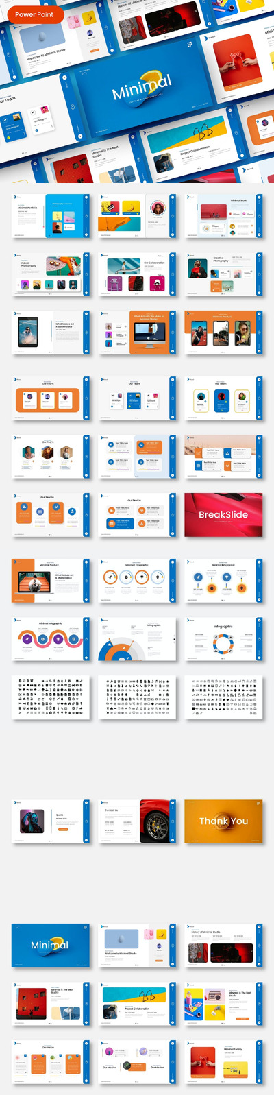 极简主义商业 PPT模版 (PPTX)