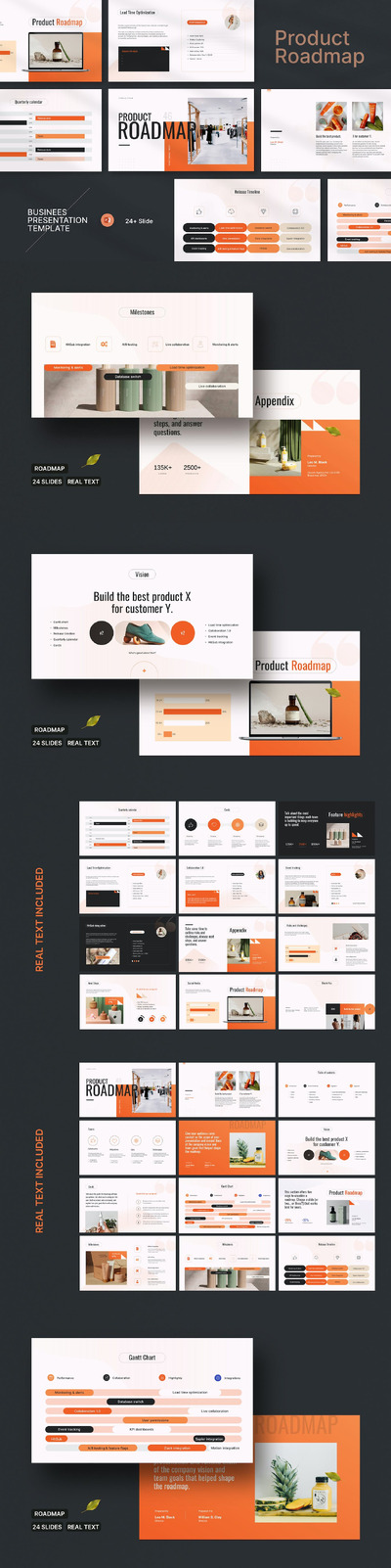 产品路线图 PPT模版 (PPTX)