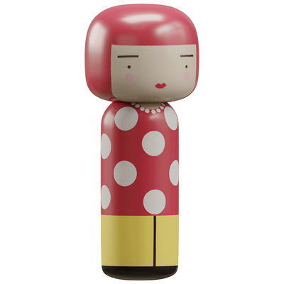 Lucie Kaas Kokeshi木制娃娃 摆件 装饰品3D模型（OBJ,FBX,MAX）