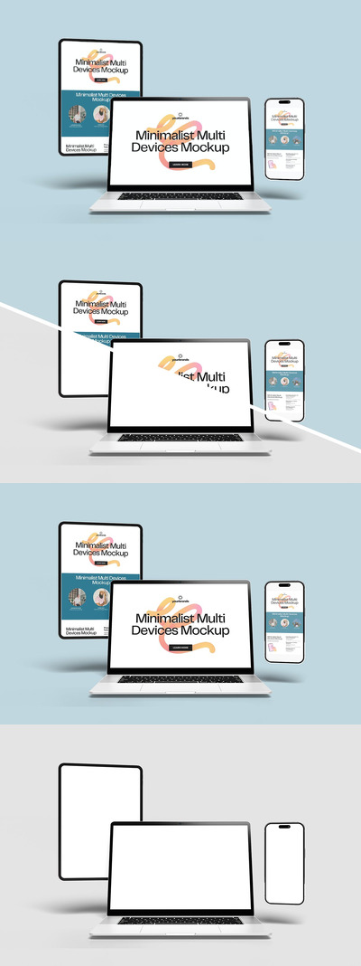手机电脑多设备模型 (PSD)