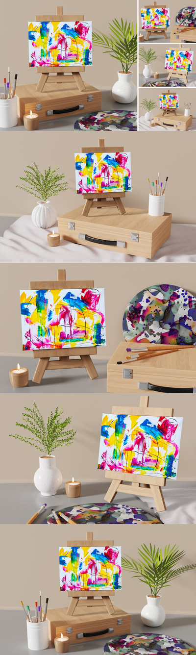 艺术工作室样机 (PSD)