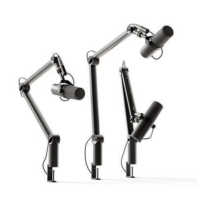 Shure麦克风和悬臂支架3D模型（FBX,MAX）