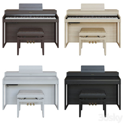 Roland HP 702钢琴3D模型（FBX,MAX）