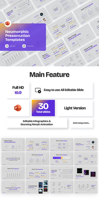 信息图表PPT模版 (PPTX)