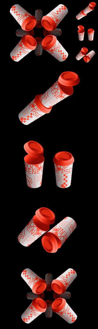 纸杯样机套装 (PSD)