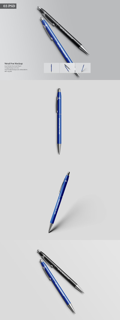 圆珠笔样机 (PDF,PSD)
