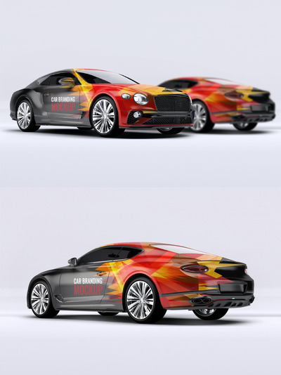 宾利欧陆汽车模型 (PSD,PDF)