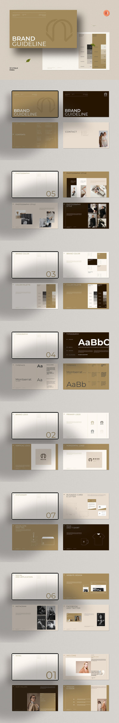 品牌指南 PPT模版 (PPTX)